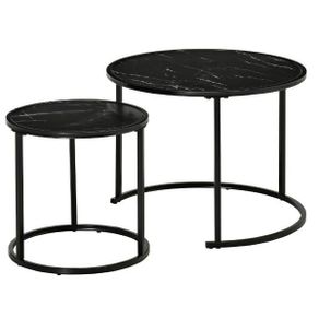 Coffee Tables Set of 2 Round Nesting