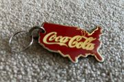 Coca Cola 1987 USA Map Key Ring