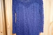 Purple lace dress