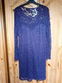 Purple lace dress