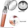 Magichome Shower Head Handheld High Pressure Water Saving 3 Modes Adjustable Filter Showerhead for Hard Water Low Water Pressure Contains Additional Replaceable Stone Image 2