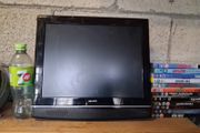 Small tv and dvd combo with 12 dvds