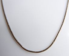 Vintage 925 Sterling Silver Snake Chain Necklace length 19" - 4,4g