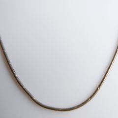 Vintage 925 Sterling Silver Snake Chain Necklace length 19" - 4,4g