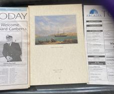 Menu cards P&O