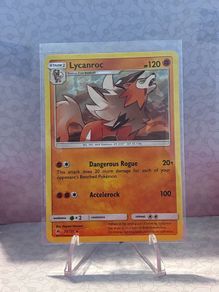pokemon card Lycanroc cracked holo 2018