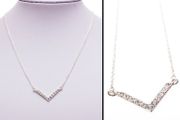 Silver tone necklace