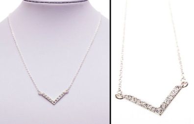 Silver tone necklace