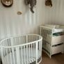 White stokke changing table Image 3