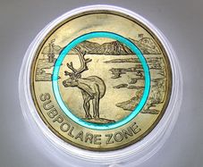 Germany 5 Euro Base Metals (Polymer Ring) Uncirculated Coin 2020 - Subpolare Zone (J) - Earth's Climate Zones