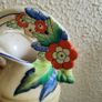 Art deco pair of handpainted vases Image 2