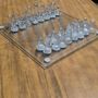 Glass chess set