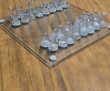 Glass chess set