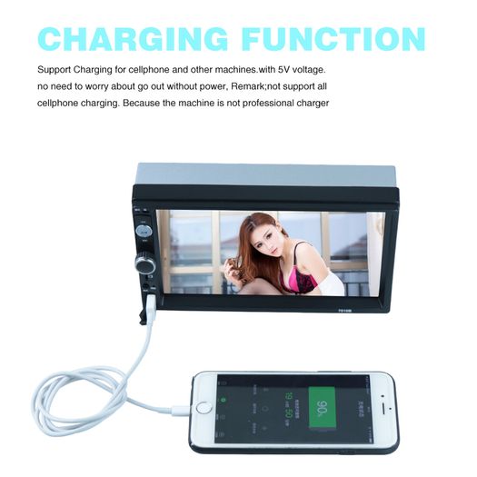 Car Van Stereo car radio tuner Bluetooth 2 Din 2din 7 inch Touch Screen auto Audio Autoradio Support FM/MP5/USB/AUX Rear View Camera