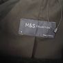 M&S Black Croc Faux Leather Blazer | Size 8 (BNNW) Image 6