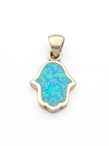 Vintage Sterling Silver Hand of Fatima Pendant
