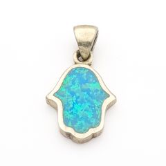 Vintage Sterling Silver Hand of Fatima Pendant