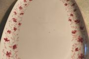 Vintage Arzberg Pink Floral Serving Platter  Large platter marked Arzberg / Germany / Bavaria