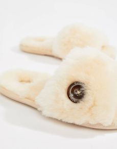 Bedroom Athletics Sheepskin Gemma Slider Slippers size 3/4