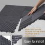 20 Pack Industrial Interlocking Floor Tiles Garage Mats 40 x 40 cm Modular Interlocking Floor Mats Slip Garage PVC Cushion Workshop Drainage Mat for Outdoor Wet Area Image 4
