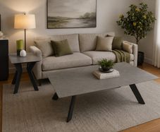 Ceramic coffee and lamp table set
