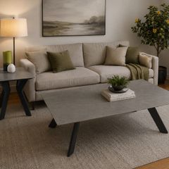 Ceramic coffee and lamp table set