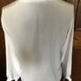 White Long Sleeve Blouse - Size 12 Image 2