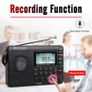 New Radio FM AM SW Portable Radios AM FM Rechargeable Shortwave Radio Battery Batteries Full Wave USB Recorder Speaker Image 7