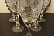 Superb set of 6 wine glasses High quality 24%lead crystal, similar to Waterford