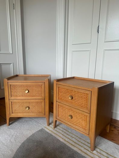 Pair of Caseys Kawali Rattan Bedside Tables