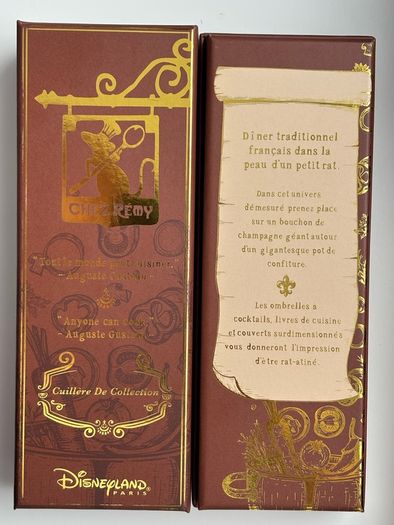 Disneyland Paris Chez Remy Limited Collection Spoon Set x2 Ratatouille Boxed Rare