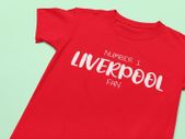 Unofficial Liverpool FC kids t-shirt. Number 1 Football Fan! Number 1 Liverpool Fan adults top