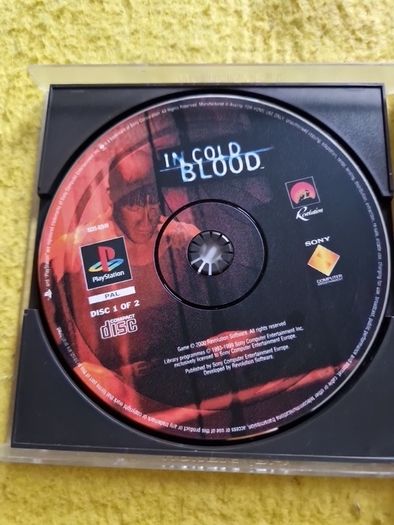 In Cold Blood PlayStation1 Ps1 PlayStation2 Ps2 Games Original