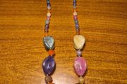 1980s Marble Effect Vintage Necklace