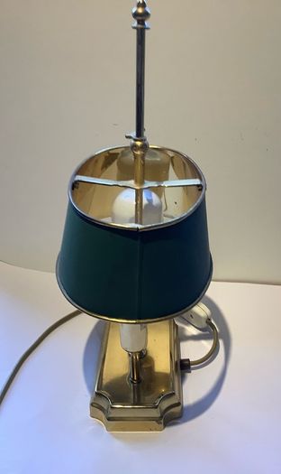 Vintage French Bouillotte Table Lamp Brass