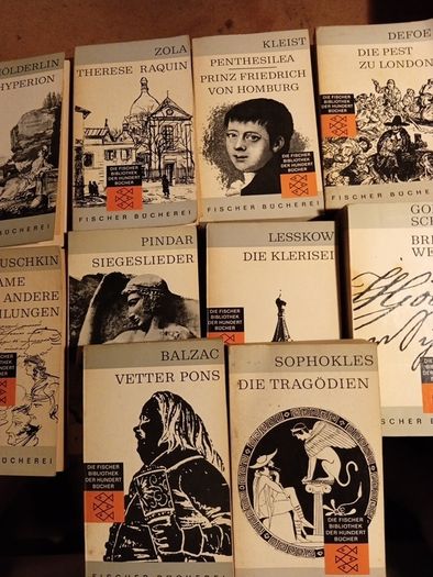 1960s 10 Classic Works of Literature in German. Vintage.