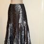 Per Una Dressy Gun Metal Silver Skirt Size 14r Image 4