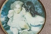 Retro 1970s Worcester Ware Round Decorative Tray 15 inch  Diameter