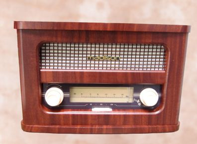 Nostalgia 30s Model Retro Vintage Look Portable Bluetooth Speaker Radio 10W