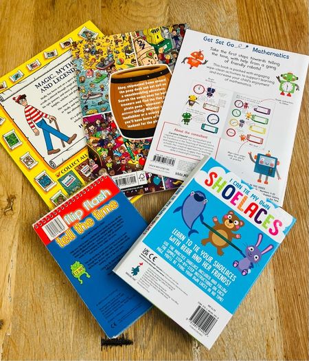 Children's Activity and Learning Books Bundle - Where's Wally, Pirate, Maths etc