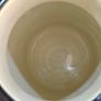 Vintage cream-coloured enamelware milk churn Image 3