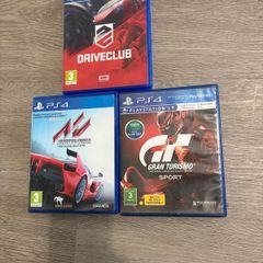 Ps4 Car Racing Bundle Assetto corsa Drive club  Gran turismo