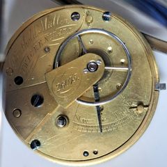 Silver Fusee Lever Pocket Watch - Berthold Muller,Twickenham - London 1873c