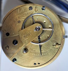 Silver Fusee Lever Pocket Watch - Berthold Muller,Twickenham - London 1873c