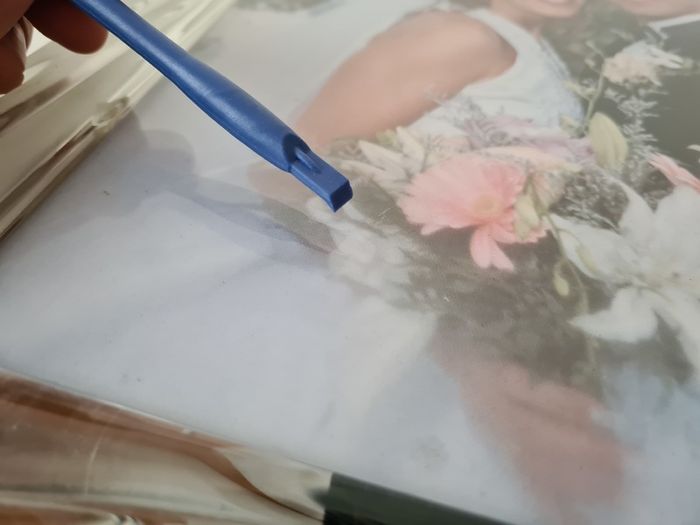 1 large original crystal Walther Glass Picture Frame Made in Germany