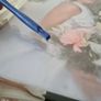1 large original crystal Walther Glass Picture Frame Made in Germany Image 3