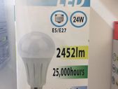 24W Led BC Bulbs 2452 Lumen White Light