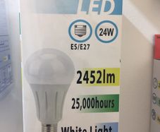 24W Led BC Bulbs 2452 Lumen White Light
