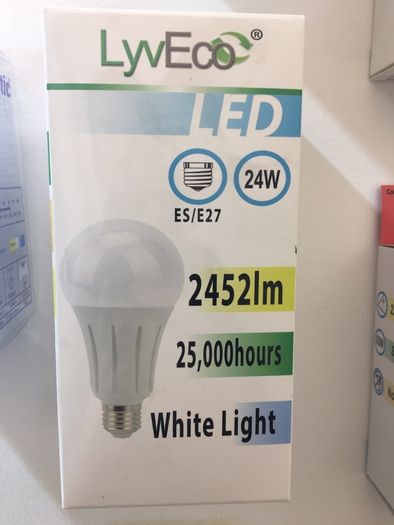 24W Led BC Bulbs 2452 Lumen White Light