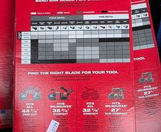 milwaukee bandsaw blades